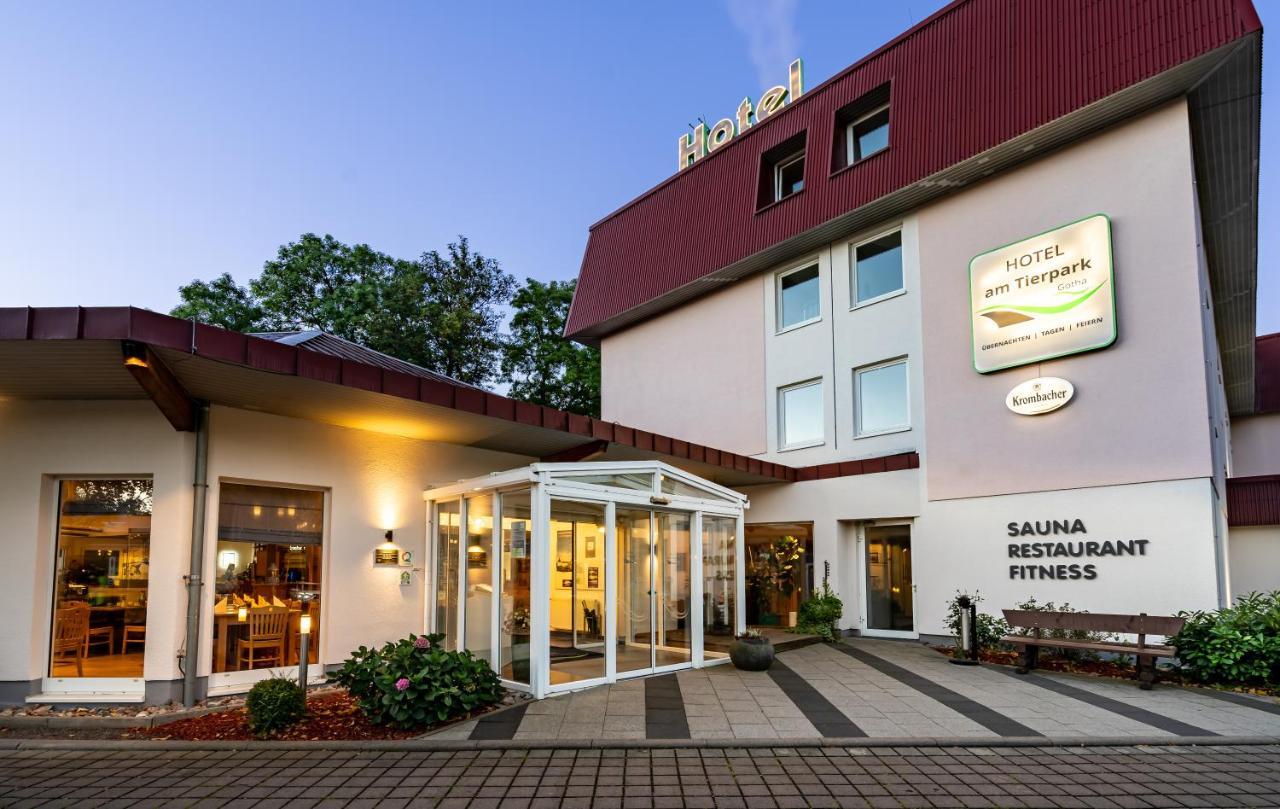 Hotel Am Tierpark Gotha Bagian luar foto